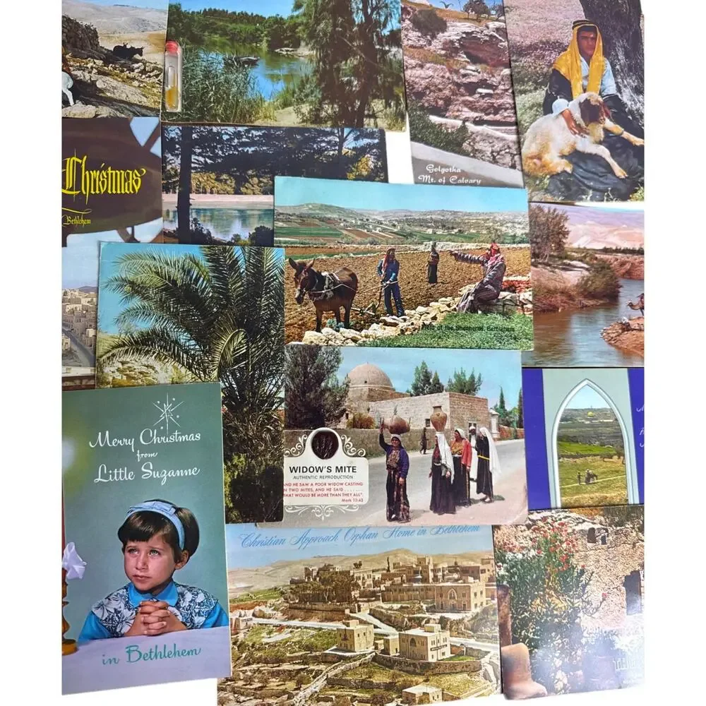 Vintage Holy Land Missions Cards Lot of 16 Unused Greeting Cards Mementos Easter